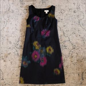 LOFT watercolor sheath dress